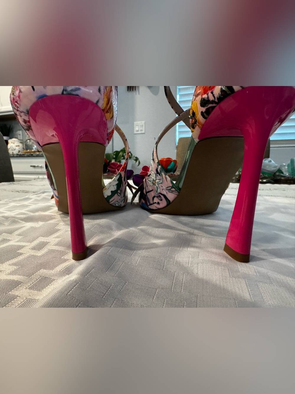 Mikah Floral Stiletto Dress Sandal by Betsy Johnson - Picture 9 of 13